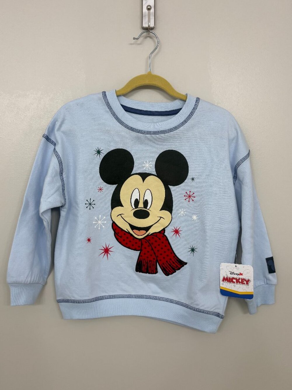 NWT - Disney Jr. Mickey Mouse Toddler Boys Holiday Sweatshirt - Size 4T
